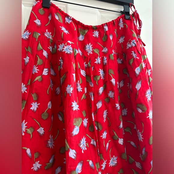 Side tie skirt in ramie - Picture 6 of 10